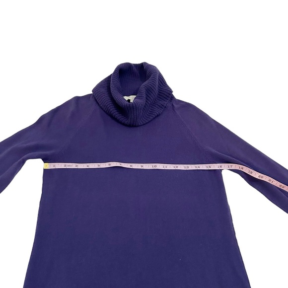Ann Taylor Loft Knit Cowl Neck Purple Sweater Medium - Picture 4 of 7